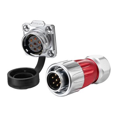 DH-20 Serie: M20 7-Pin Metallischer Wasserdichte Rundsteckverbinder