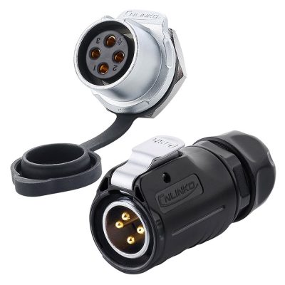 LP-20 Serie: M20 4-Pin Wasserdichte Rundsteckverbinder
