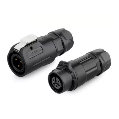 LP-12 Serie: M12 3-Pin Draht-zu-Draht Wasserdichter Steckverbinder