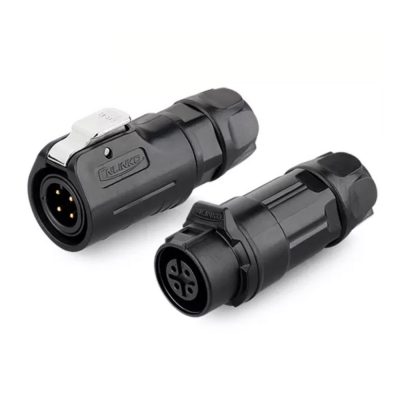 LP-12 Serie: M12 4-Pin Draht-zu-Draht Wasserdichter Steckverbinder
