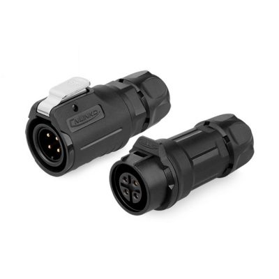 LP-16 Serie: M16 4-Pin Draht-zu-Draht Wasserdichter Steckverbinder