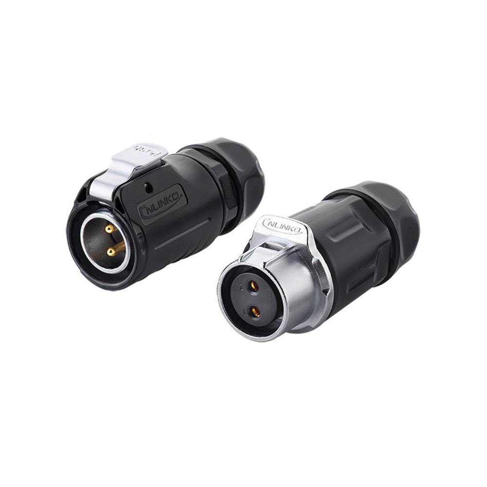 LP-20 Serie: M20 2-Pin Wasserdichte Draht-zu-Draht-Steckverbinder