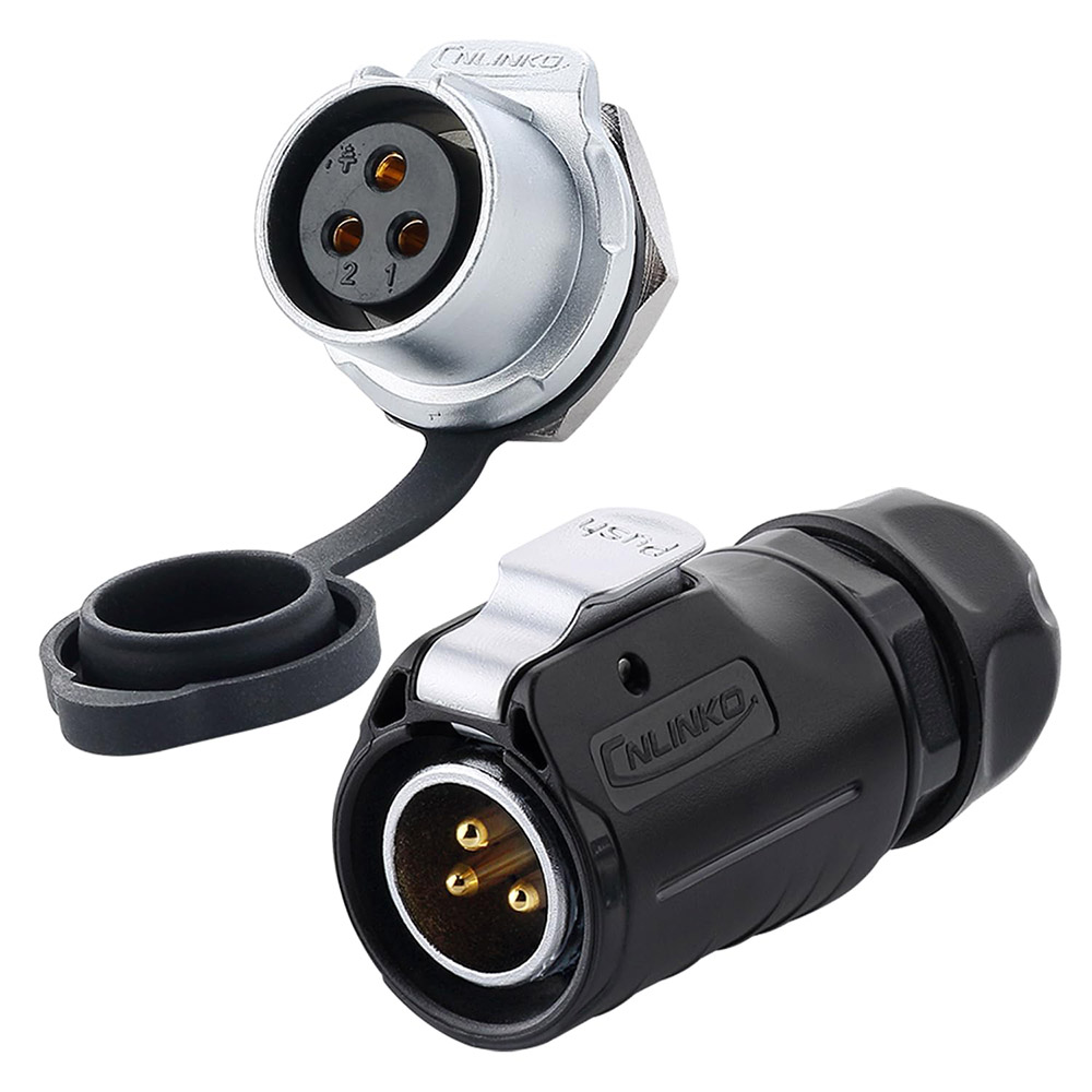 LP-20 Serie: M20 3-Pin Wasserdichte Rundsteckverbinder